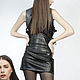 Leather mini skirt. Skirts. Lollypie - Modiste Cat. Online shopping on My Livemaster.  Фото №2