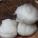 Wool 26-29 MK cardoons for felting and spinning the lanolin in white, Carded Wool, Cherkessk,  Фото №1