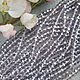 Хрустальные бусины, кубик 4мм,оттенок фиолетовый , нить. Бусины. SilverBranch_Shop. Интернет-магазин Ярмарка Мастеров.  Фото №2
