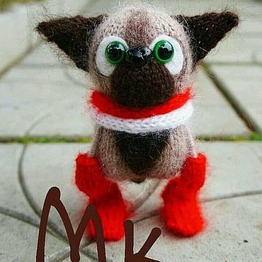 Куклы и игрушки ручной работы. Ярмарка Мастеров - ручная работа Описание мопса. Handmade.