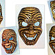 Máscara de Samurai-madera natural. Panels. Art Branch Org (ArtBranchOrg). Ярмарка Мастеров.  Фото №5
