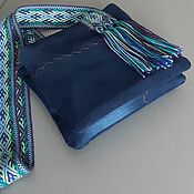 Сумки и аксессуары handmade. Livemaster - original item Bag-tablet: Folk Country Ethno Small Handbag over the Shoulder Jeans. Handmade.