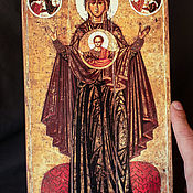 Картины и панно handmade. Livemaster - original item Icon of the Mother of God Panagia of Yaroslavl.. Handmade.