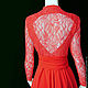 Dress red long slit' Diamond'. Dresses. Lana Kmekich (lanakmekich). My Livemaster. Фото №4