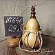 Фляга из тыквы лагенарии 0,9 л. №646, Бомбильи и калабасы, Феодосия,  Фото №1