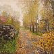 Заказать Осень в деревне. шадрина мария (maria-shadrina). Ярмарка Мастеров. . Картины Фото №3