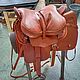 Order Set of Horse Cossack saddle in brown color. Saddlery and blacksmith's yard. Livemaster. . Saddles Фото №3