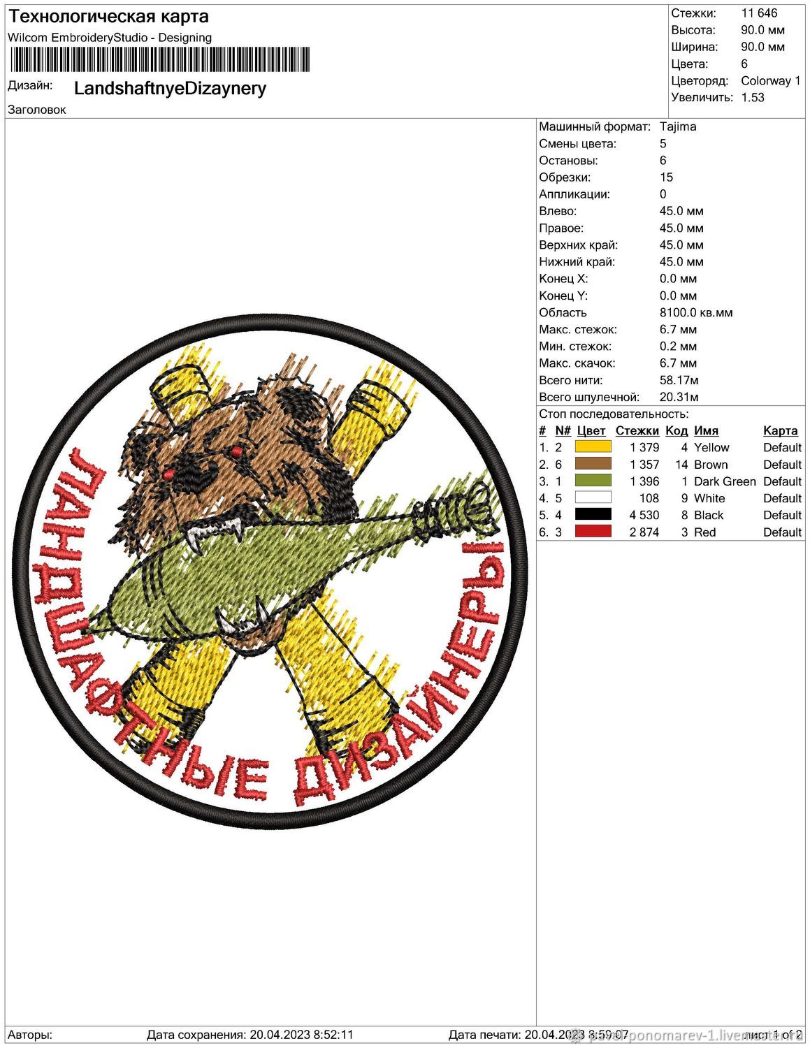 Ландшафтные дизайнеры, дизайн машинной вышивки в интернет-магазине на ...