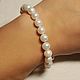 Order Bracelet made of natural pearls of class AA and 925 silver through a knot. marusjy. Livemaster. . Bead bracelet Фото №3