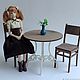 Round table for dolls 1:6 (YoSD). Doll furniture. dreamstudiodoll. Online shopping on My Livemaster.  Фото №2