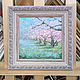 Цветущий сад картина, весенний пейзаж, яблоневый сад. Картины. WaterColorForever. Интернет-магазин Ярмарка Мастеров.  Фото №2