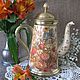 Vintage coffee pot'Autumn motives'. Coffee pots. Hundred centuries. Online shopping on My Livemaster.  Фото №2