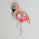 2 options brooches ' Flamingo', Brooches, Rostov-on-Don,  Фото №1