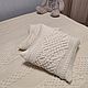 Подушка декоративная 40х40 см вязаная Косы и араны. Подушки. SweaterLand (Вяжу для Вас (Ирина). Ярмарка Мастеров.  Фото №5
