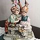 Винтаж:  статуэтка фарфоровая Каподимонте. Статуэтки винтажные. Vintage with love.. Ярмарка Мастеров.  Фото №6