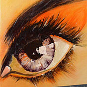 Картины и панно handmade. Livemaster - original item Eye painting, interior painting. Handmade.