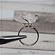 Order Silver ring 'rose' with natural rose quartz. Firuza. Livemaster. . Rings Фото №3