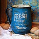 Молочник "Fresh milk". Графины. Ольга Суруханова ДЕКУПАЖ. Интернет-магазин Ярмарка Мастеров.  Фото №2