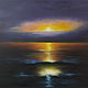  ' Dawn' seascape in oil, Pictures, Ekaterinburg,  Фото №1