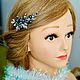 Заколка невидимка с черным жемчугом. Заколки. Анна Голден (golden-for-hair). Ярмарка Мастеров.  Фото №7