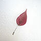 Brooch Needle Pink Leaf Real Leaf Resin Jewelry Boho Brooch. Stick pin. WonderLand. My Livemaster. Фото №5