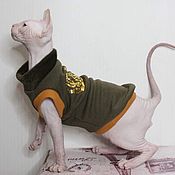 Зоотовары handmade. Livemaster - original item Cat clothes Sweatshirt 