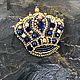 Брошь «Корона». Брошь-зажим. KF_brooches. Интернет-магазин Ярмарка Мастеров.  Фото №2