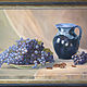 Oil painting ' still Life with grapes and a jug', Pictures, St. Petersburg,  Фото №1