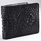 Бумажник из натуральной кожи крокодила IMA0225B111. Кошельки. CrocShop товары из экзотической кожи. Ярмарка Мастеров.  Фото №5