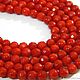 Coral bead faceted 8 mm piece. Beads1. furnitura2015. Online shopping on My Livemaster.  Фото №2