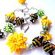Bracelet Bees and dandelions. Bead bracelet. Lyudmila DemidoVa jewelry from glas. Online shopping on My Livemaster.  Фото №2