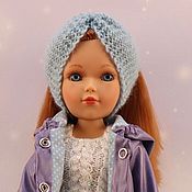 Gift: Fur coat, hat, dress, kerchief, gaiters for Mia doll