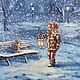 Order Oil painting 'Story in the snow'. Zhanne Shepetova. Livemaster. . Pictures Фото №3