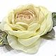 Order FABRIC FLOWERS. Chiffon rose ' Elina-II'. fioridellavita. Livemaster. . Brooches Фото №3