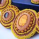 Колье и серьги из бисера АРТ.30644. Комплекты украшений. HANDMADE  MELNIKOVA OLGA. Интернет-магазин Ярмарка Мастеров.  Фото №2