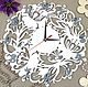 Часы ажурные настенные. Часы для спальни. Часы для гостиной, Часы классические, Гусь Хрустальный,  Фото №1