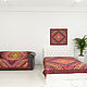 Patchwork Red bedspread 170 x 220 cm, Blankets, Moscow,  Фото №1