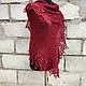 Bactus Scarf Openwork Shawl With Knitting Needles Katerina Lingonberry. Shawls. Yuliya Chernova. My Livemaster. Фото №4