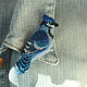 Order Brooch 'Blue Jay' original bird. NatashaKun. Livemaster. . Brooches Фото №3