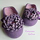 women's felted Slippers Purple. Slippers. Komarova Galina rusvoilok. Online shopping on My Livemaster.  Фото №2