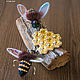 Set of 3 brooches Honey, Brooch set, Kiev,  Фото №1