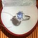 Кольцо с природным сапфиром без обработки 1.46ct, 925. Кольца. OLVIKSOL JEWELRY STORE. Ярмарка Мастеров.  Фото №6