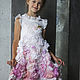 Felted dress for girls 'Pink vintage 2'. Childrens Dress. Nataly Kara - одежда из тонкого войлока. My Livemaster. Фото №4