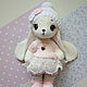 Зайка нежная в розовом. Мягкие игрушки. Tami.toys. Ярмарка Мастеров.  Фото №4