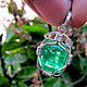 emerald necklace emerald pendant emerald jewelry. Pendants. theamulet. My Livemaster. Фото №5