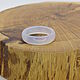 Order 17 R-R Ring White translucent chalcedony (nkbphh172). Selberiya shop. Livemaster. . Rings Фото №3