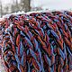 Snood male female'Rock and Roll' (blue-terracotta, Snudy1, Lomonosov,  Фото №1