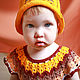 Baby dress'rainbow'complete with hat. . Vyazanye Istori. Online shopping on My Livemaster.  Фото №2
