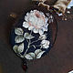 Заказать  "Fleur De Rose". EmbroideryART (vasilevamaria). Ярмарка Мастеров. . Кулон Фото №3