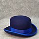 Bowler hat made of felt 'Ultramarine'. Bowler hat. Felt Hats Shop. My Livemaster. Фото №5